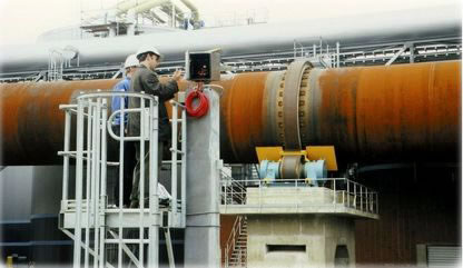 窑酮体扫描系统安装调试图